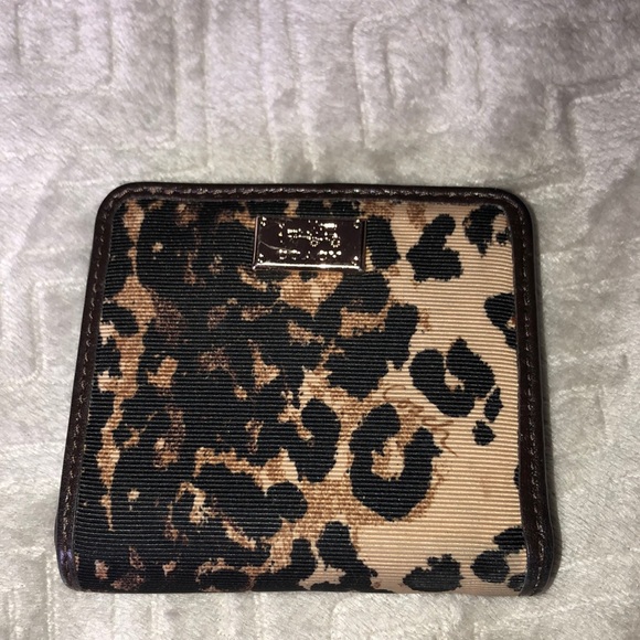 Coach wallet leopard print
